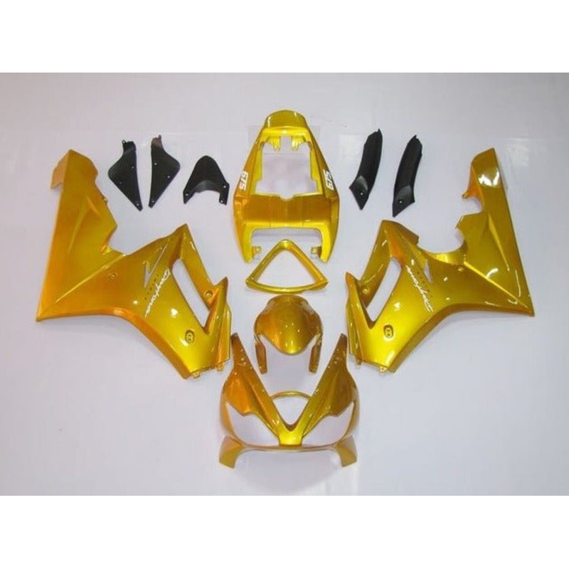Triumph Daytona 675 (2009-2012) Gold Fairings Clear Windscreen: Free No Bolt Kit