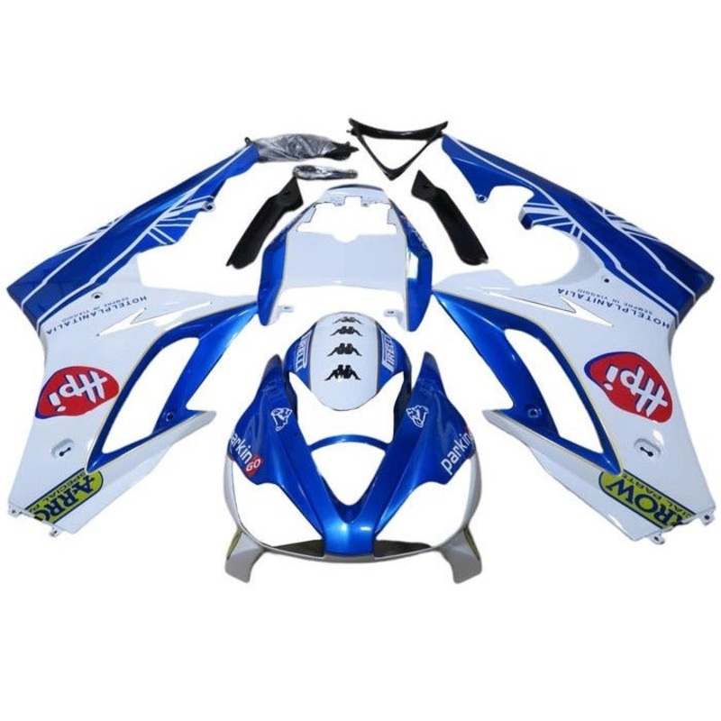 Triumph Daytona 675 (2009-2012) White, Blue, Kappa Fairings Clear Windscreen: Free No Bolt Kit