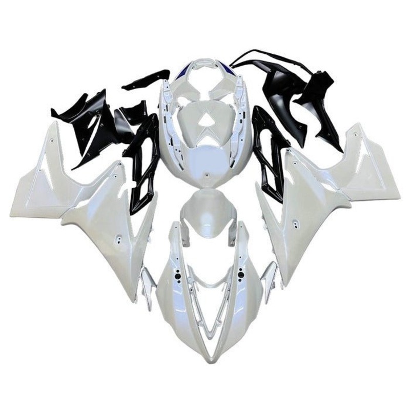 Triumph Daytona 675 (2013-2016) Pearl White Fairings Clear Windscreen: Free No Bolt Kit