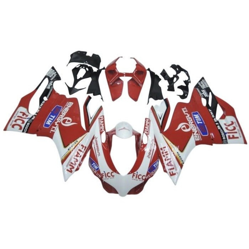 Triumph Daytona 675 (2013-2016) Red, White, FIAMM Fairings Clear Windscreen: Free No Bolt Kit