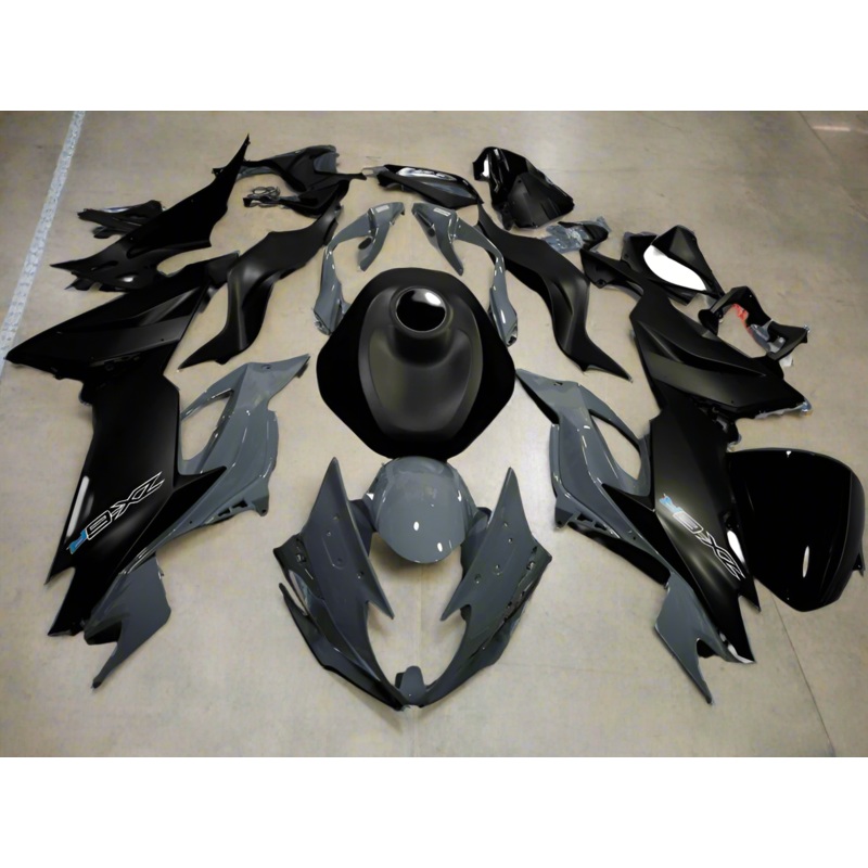 FAIRING KIT FOR A KAWASAKI NINJA ZX6R 636 (2019-2023) Matte Black, Nardo Gray No Seat Cowl No Bolt Kit No Tank