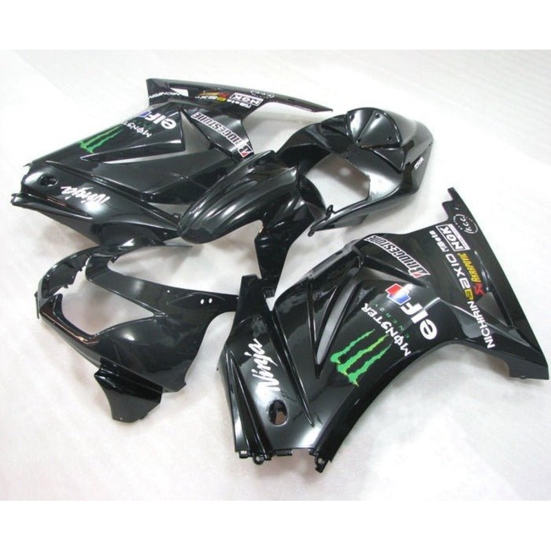 Fairings for Kawasaki Ninja 250R (2008-2013) Black, Monster, Elf No Seat Cowl No Bolt Kit No Tank
