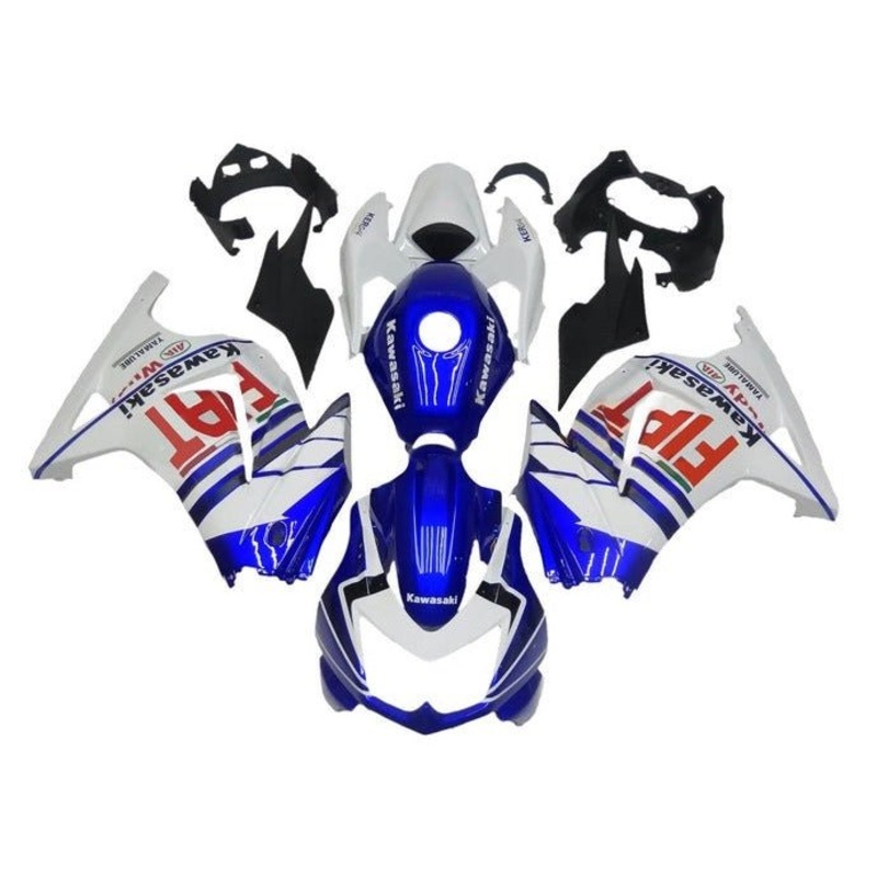 Fairings for Kawasaki Ninja 250R (2008-2013) Blue, White, Red FIAT No Seat Cowl No Bolt Kit No Tank