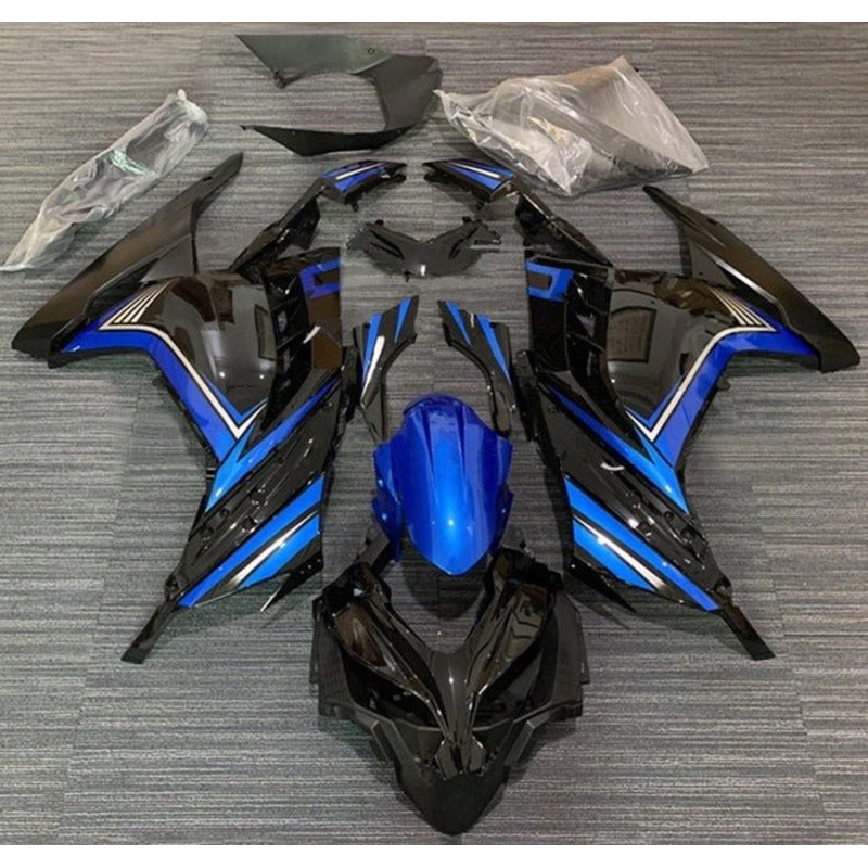 Fairings for Kawasaki Ninja 300 (2013-2024) Black, Blue, White No Tank No Seat Cowl No Bolt Kit