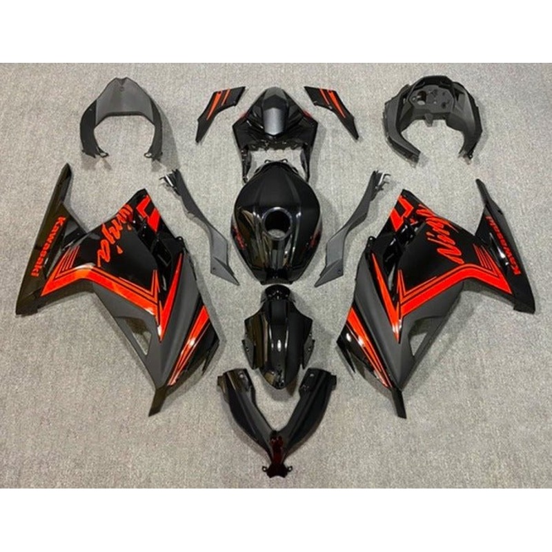 Fairings for Kawasaki Ninja 300 (2013-2024) Black, Red, Matte Black No Tank No Seat Cowl No Bolt Kit