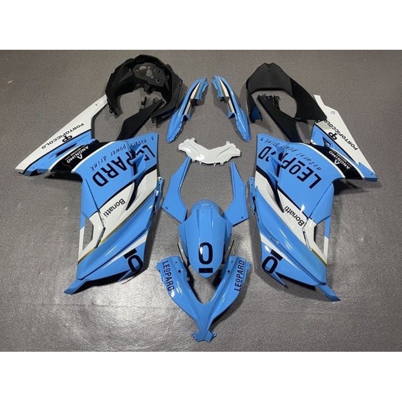 Fairings for Kawasaki Ninja 300 (2013-2024) Blue, White, Black Leopard No Tank No Seat Cowl No Bolt Kit