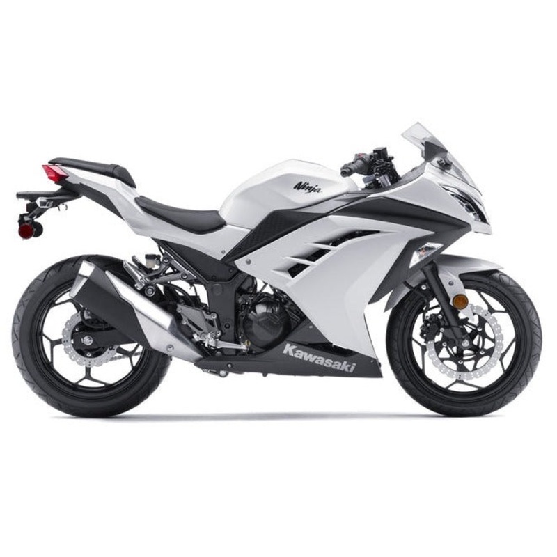 Fairings for Kawasaki Ninja 300 (2013-2024) Gloss White No Tank No Seat Cowl No Bolt Kit