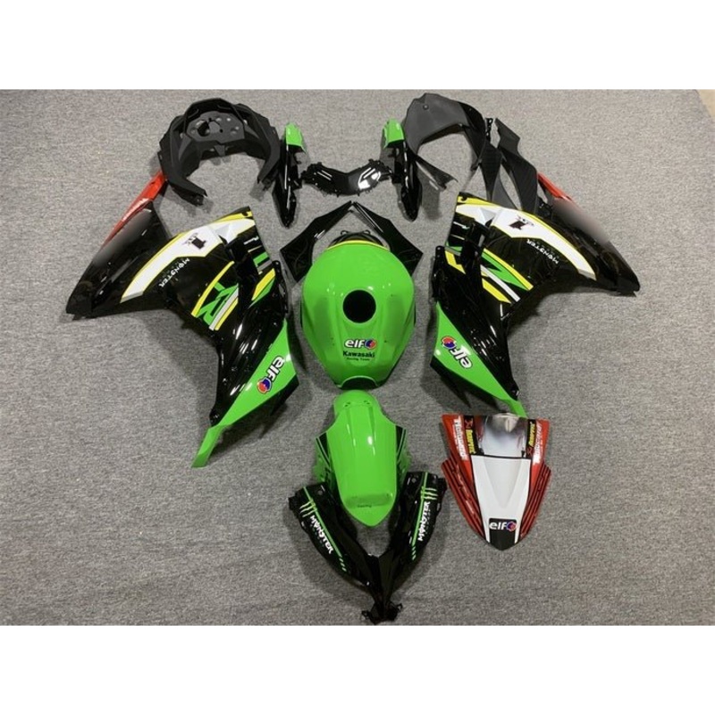 Fairings for Kawasaki Ninja 300 (2013-2024) Green, Black, White, Yellow, Red No Tank No Seat Cowl No Bolt Kit