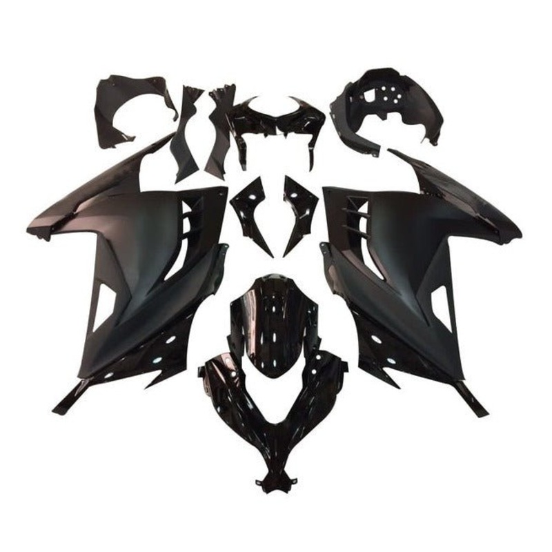 Fairings for Kawasaki Ninja 300 (2013-2024) Matte Black, Gloss Black No Tank No Seat Cowl No Bolt Kit
