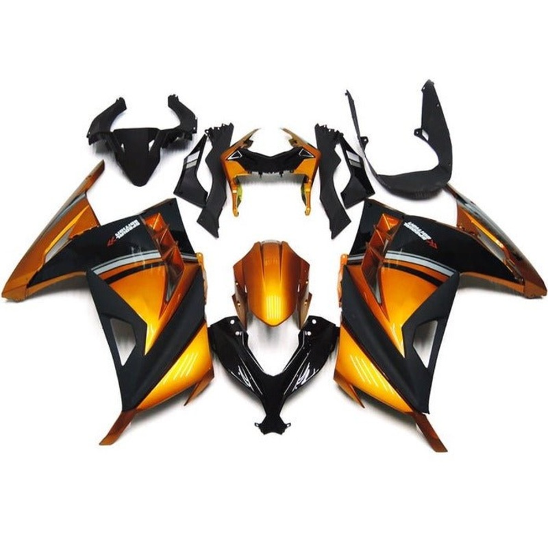 Fairings for Kawasaki Ninja 300 (2013-2024) Orange, Black, Gray No Tank No Seat Cowl No Bolt Kit