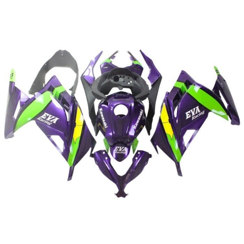 Fairings for Kawasaki Ninja 300 (2013-2024) Purple, Green, Yellow EVA No Tank No Seat Cowl No Bolt Kit