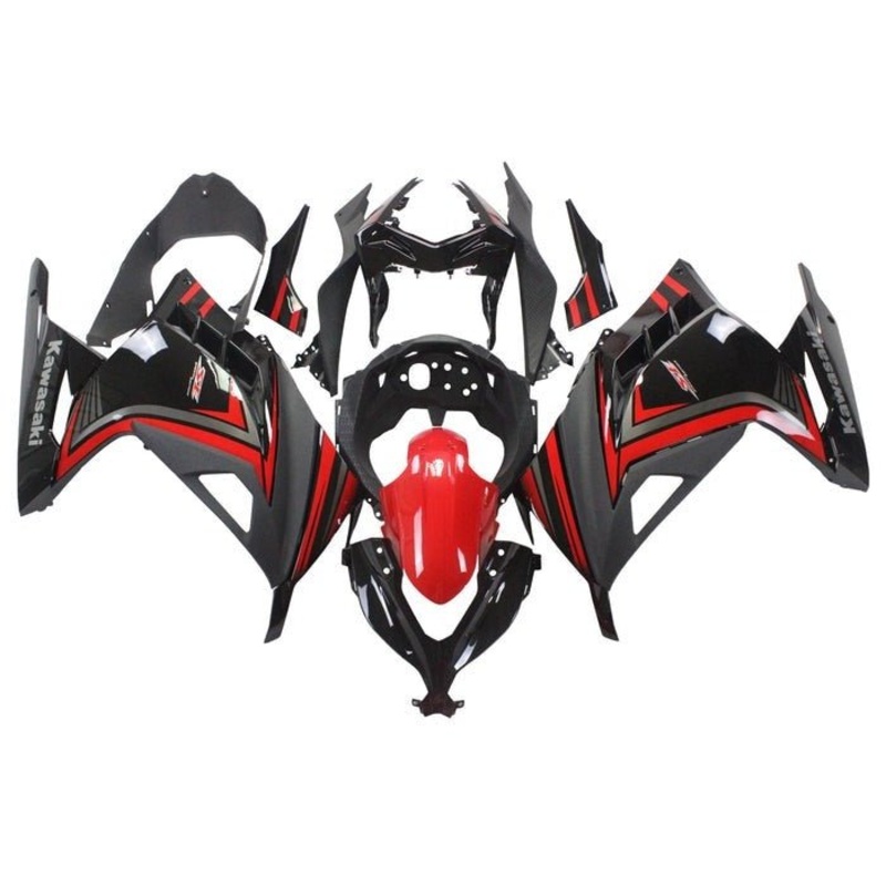 Fairings for Kawasaki Ninja 300 (2013-2024) Red, Black, Gray No Tank No Seat Cowl No Bolt Kit