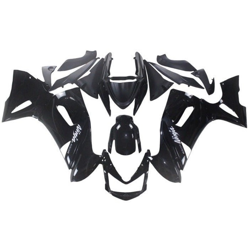 Fairings for Kawasaki Ninja 650 (2006-2008) Black Clear Windscreen: Free No Bolt Kit