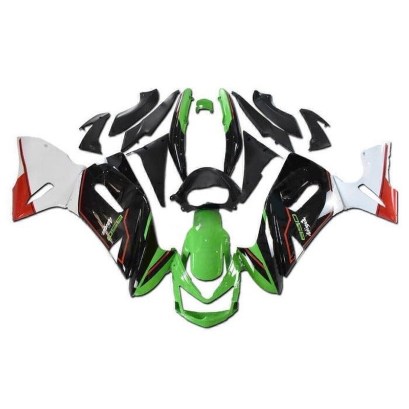 Fairings for Kawasaki Ninja 650 (2006-2008) Green, Black, White, Red Clear Windscreen: Free No Bolt Kit