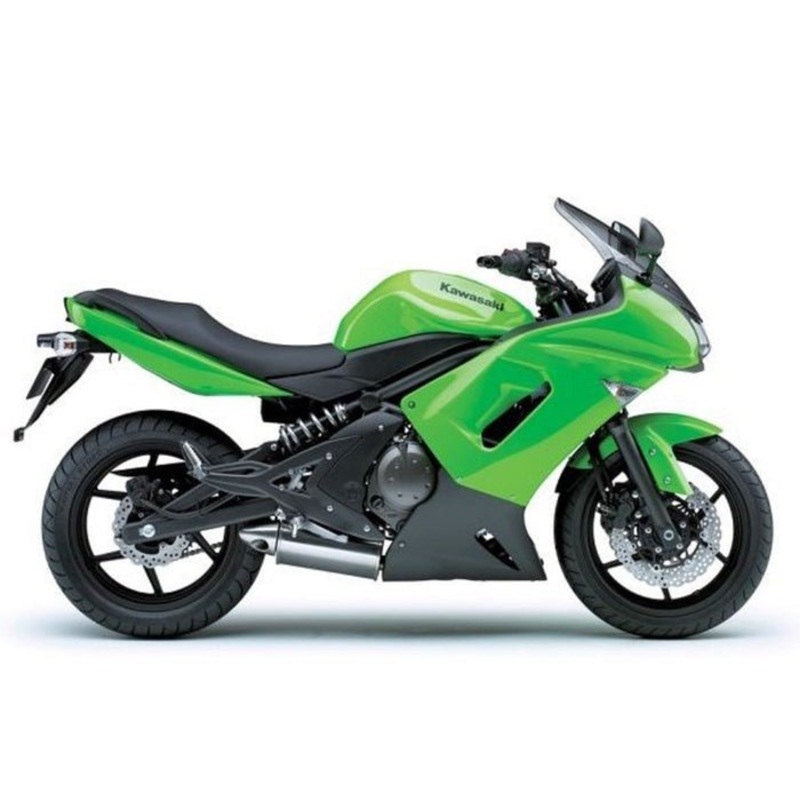 Fairings for Kawasaki Ninja 650 (2006-2008) Green, Matte Black Clear Windscreen: Free No Bolt Kit