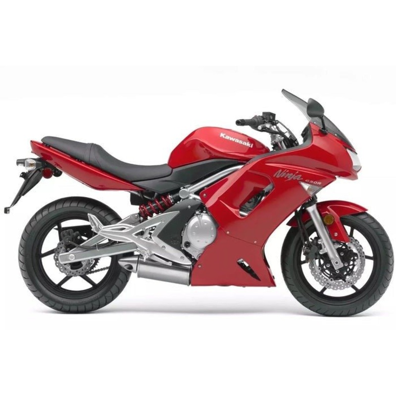Fairings for Kawasaki Ninja 650 (2006-2008) Red Clear Windscreen: Free No Bolt Kit