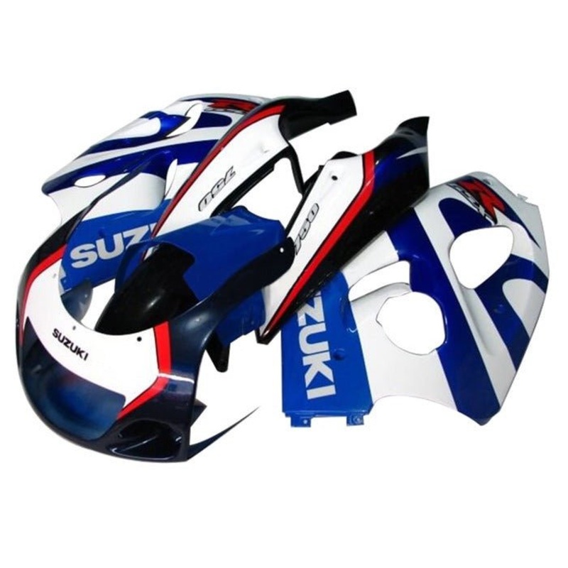 Suzuki GSXR600 (1996-1999) Blue, White, Dark Blue, Red Fairings No Tank Clear Windscreen: Free Bolt Kit: No