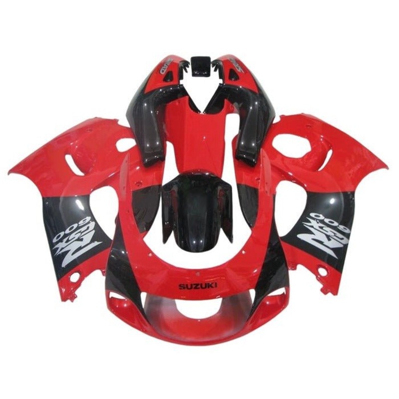 Suzuki GSXR600 (1996-1999) Red, Black, Gray Fairings No Tank Clear Windscreen: Free Bolt Kit: No