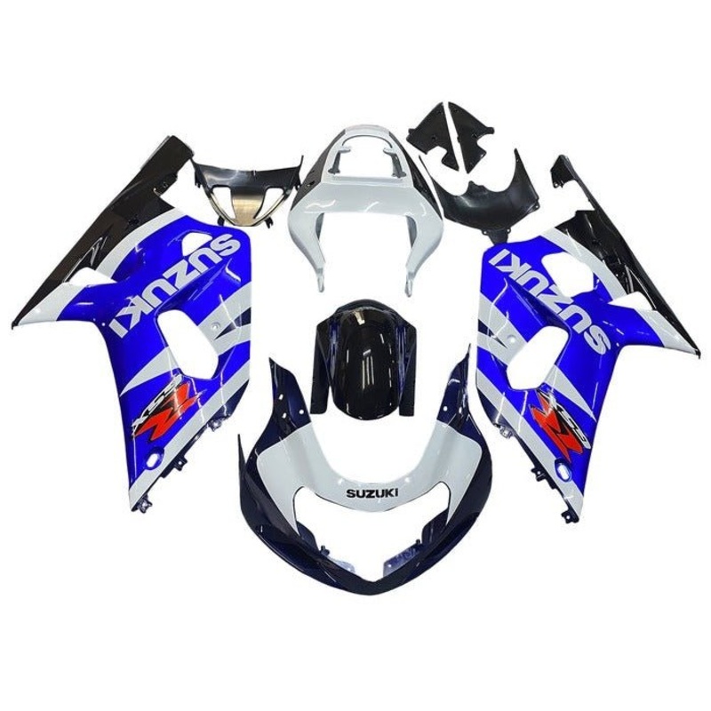 Suzuki GSXR600 (2000-2003) White, Blue, Dark Blue, Black Fairings No Seat Cowl No Bolt Kit No Tank