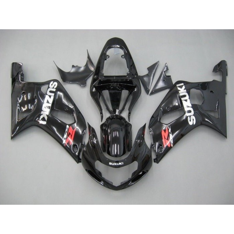Suzuki GSXR750 (2000-2003) Black, White, Red Fairings No Seat Cowl No Bolt Kit No Tank