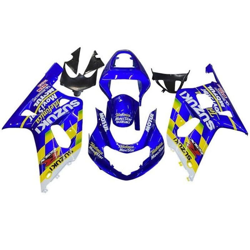 Suzuki GSXR750 (2000-2003) Blue Movistar Fairings No Seat Cowl No Bolt Kit No Tank