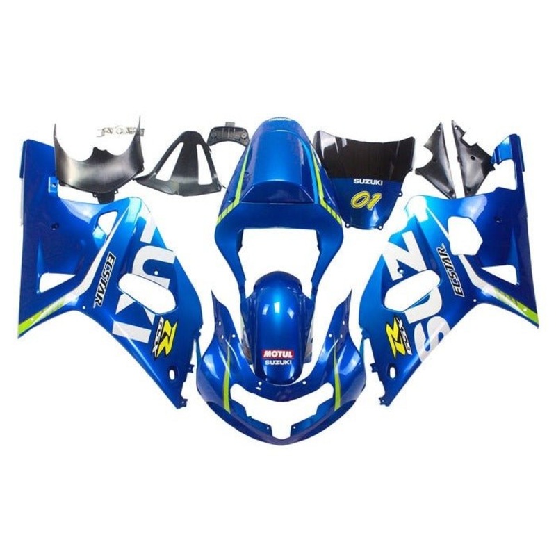 Suzuki GSXR750 (2000-2003) Blue, White, Green, Yellow Fairings No Seat Cowl No Bolt Kit No Tank
