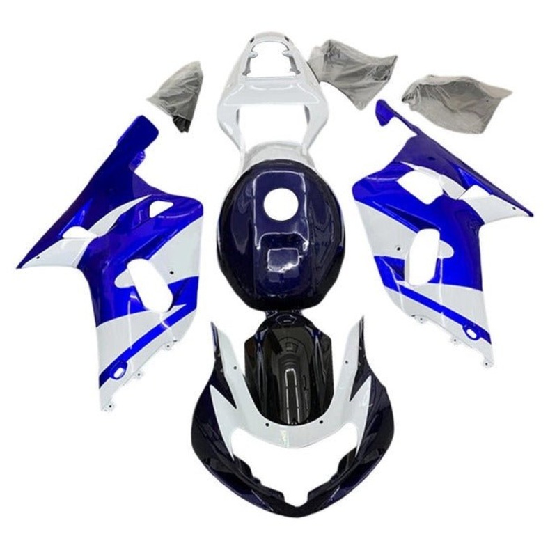 Suzuki GSXR750 (2000-2003) Dark Blue, Blue, White Fairings No Seat Cowl No Bolt Kit No Tank