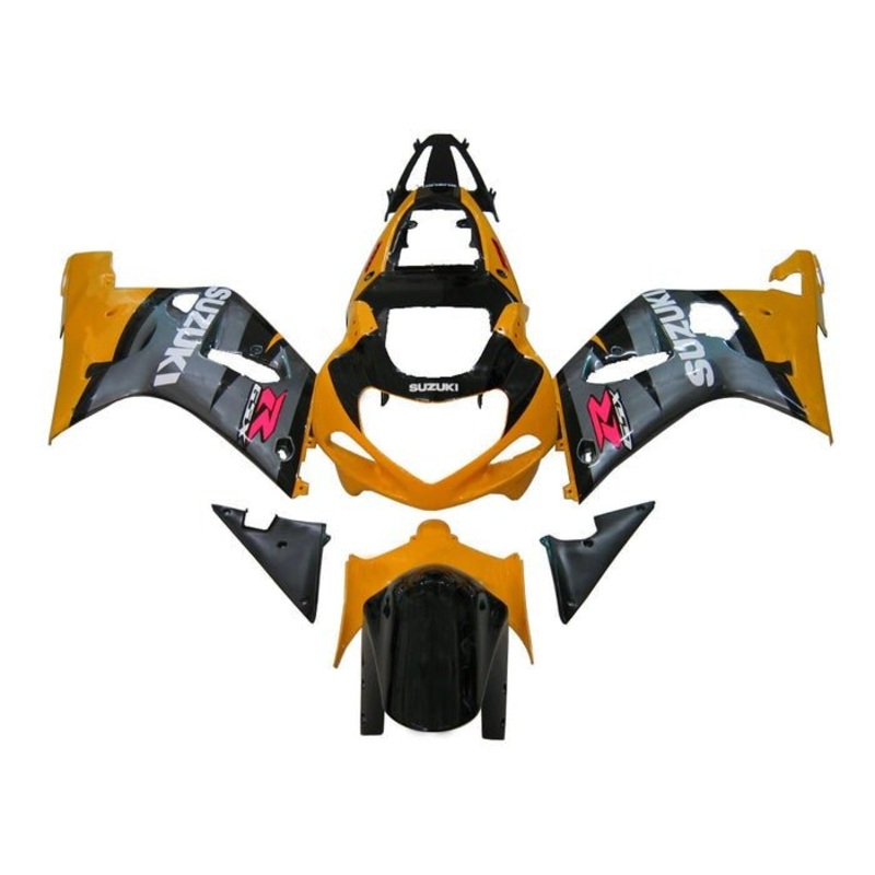 Suzuki GSXR750 (2000-2003) Dark Yellow, Dark Gray Fairings No Seat Cowl No Bolt Kit No Tank