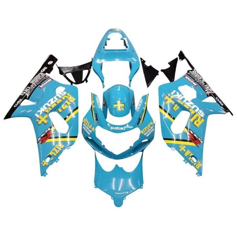 Suzuki GSXR750 (2000-2003) Light Blue, Yellow, Black, Rizla Fairings No Seat Cowl No Bolt Kit No Tank