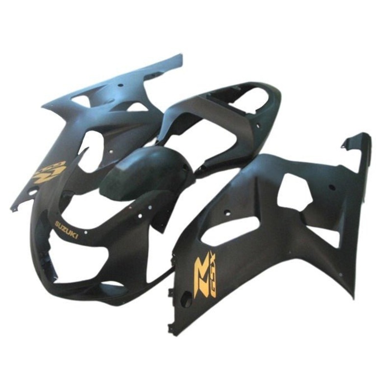 Suzuki GSXR750 (2000-2003) Matte Black, Yellow Fairings No Seat Cowl No Bolt Kit No Tank