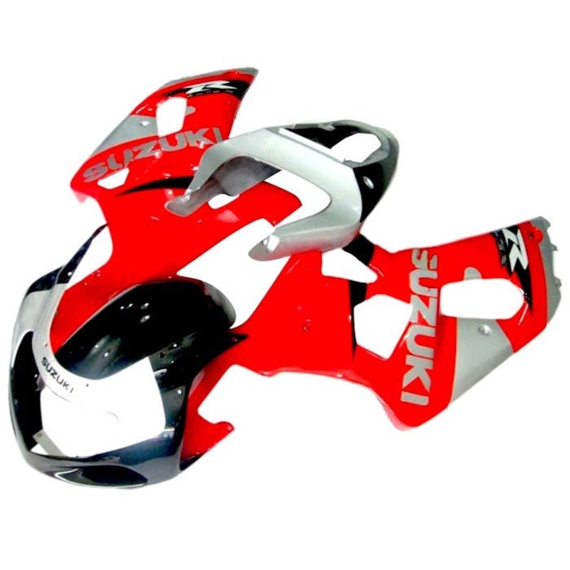 Suzuki GSXR750 (2000-2003) Red, Gray, Black Fairings No Seat Cowl No Bolt Kit No Tank