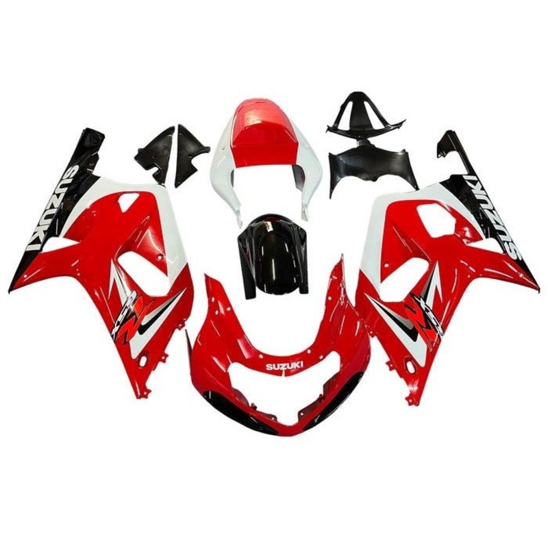 Suzuki GSXR750 (2000-2003) Red, White, Black Fairings No Seat Cowl No Bolt Kit No Tank