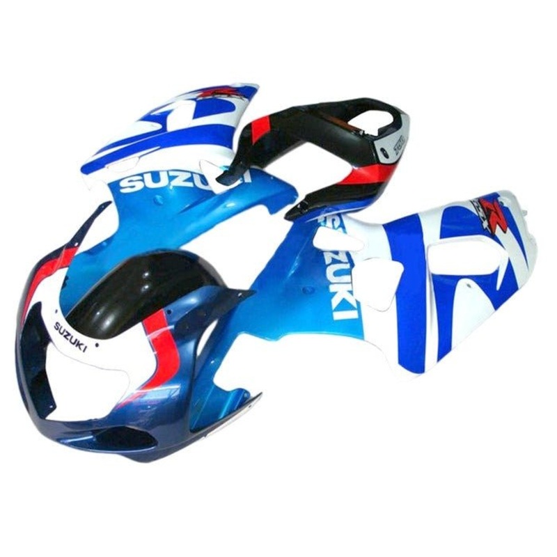 Suzuki GSXR750 (2000-2003) Triple Blue, White, Red Fairings No Seat Cowl No Bolt Kit No Tank