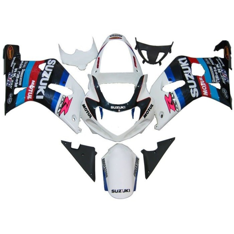Suzuki GSXR750 (2000-2003) White, Blue, Red, Black, Motul Fairings No Seat Cowl No Bolt Kit No Tank