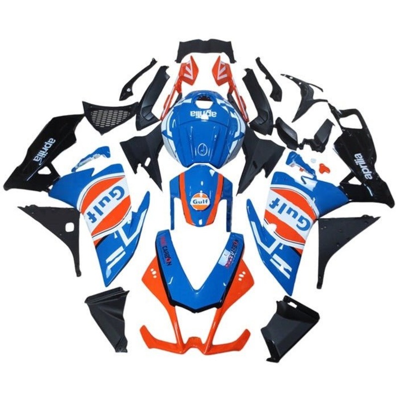 Aprilia RS4 50 (2012-2016) Blue, Orange, White, Gulf Fairings Clear Windscreen: Free No Bolt Kit No Tank