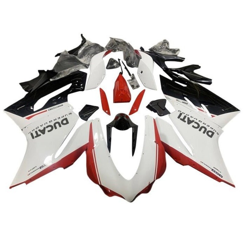 Ducati 1299 Panigale Fairings (2015-2020) White, Red, Black No Tank No Seat Cowl No Bolt Kit