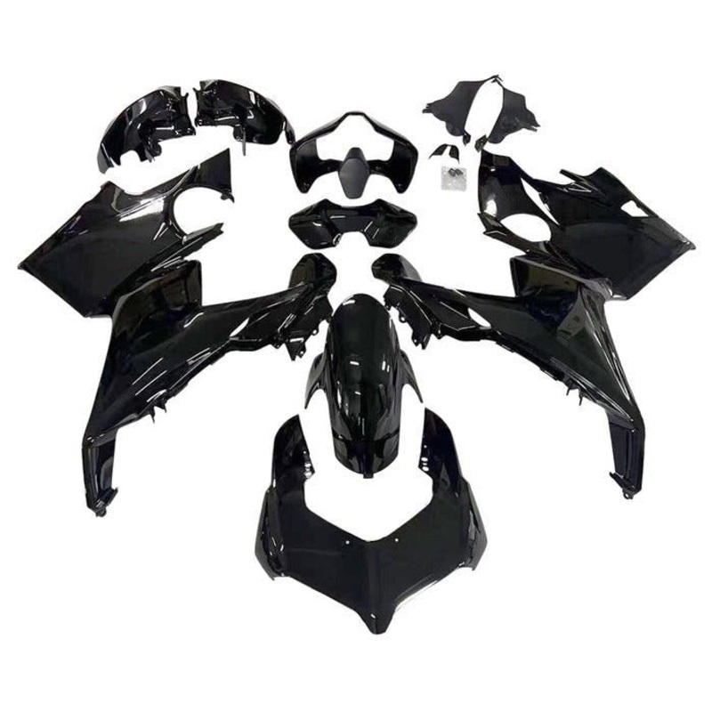 Ducati Panigale V4S Fairings (2018-2019) Black No Tank No Seat Cowl No Bolt Kit