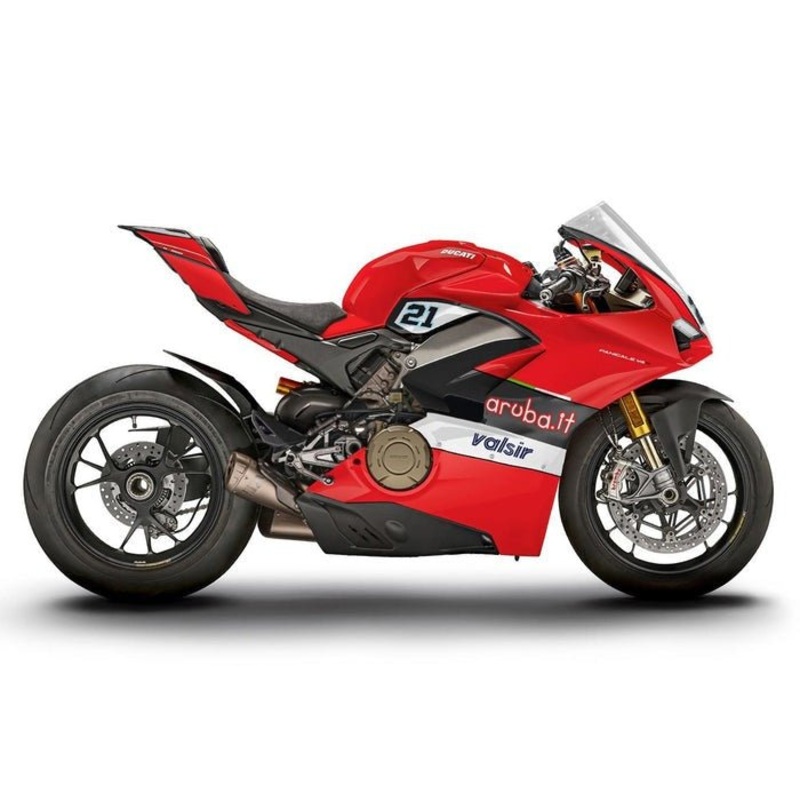 Ducati Panigale V4S Fairings (2018-2019) Red, Black, White Valsir No Tank No Seat Cowl No Bolt Kit