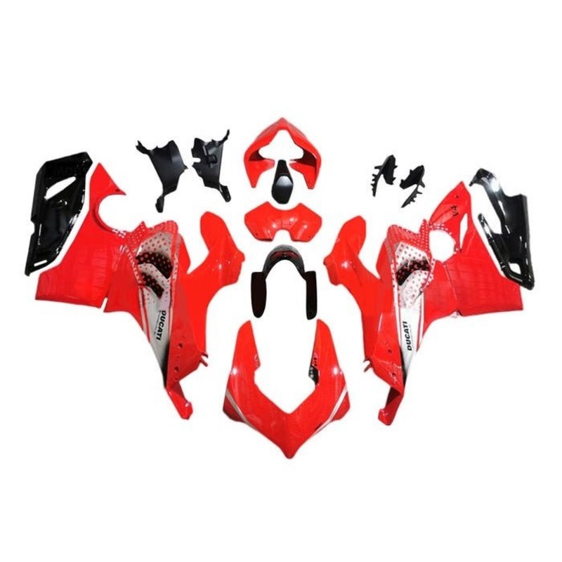 Ducati Panigale V4S Fairings (2018-2019) Red, Gray, Black No Tank No Seat Cowl No Bolt Kit