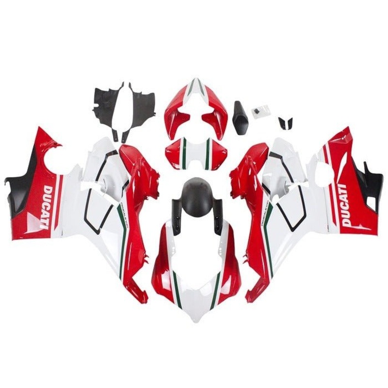 Ducati Panigale V4S Fairings (2018-2019) Red, White, Green, Black No Tank No Seat Cowl No Bolt Kit