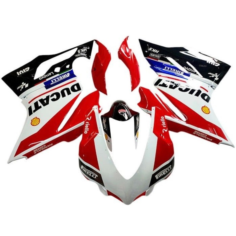 Ducati Panigale V4S Fairings (2018-2019) White, Red, Black No Tank No Seat Cowl No Bolt Kit