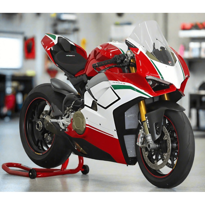 Ducati Panigale V4S Fairings (2018-2019) White, Red, Green, Black No Tank No Seat Cowl No Bolt Kit