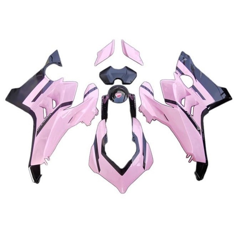 Ducati Panigale V4S Fairings (2020-2021) Pink, Black No Tank No Seat Cowl No Bolt Kit