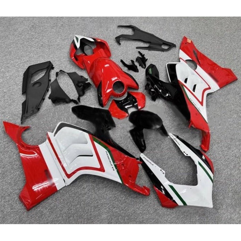 Ducati Panigale V4S Fairings (2020-2021) Red, White, Black, Green No Tank No Seat Cowl No Bolt Kit