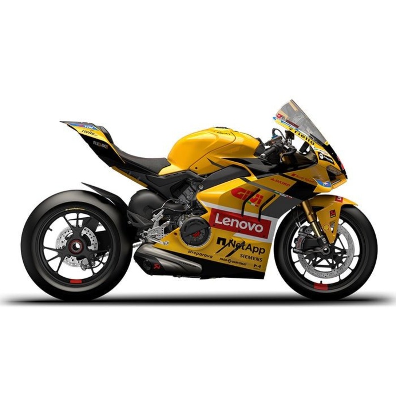 Ducati Panigale V4S Fairings (2022-2024) Yellow, Red, Lenovo No Tank No Seat Cowl No Bolt Kit
