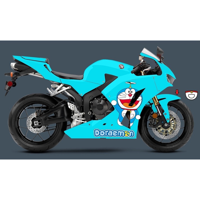 Honda CBR600RR (2024-2025) Blue Turquoise Doraemon Fairings No Seat Cowl No Bolt Kit No Tank