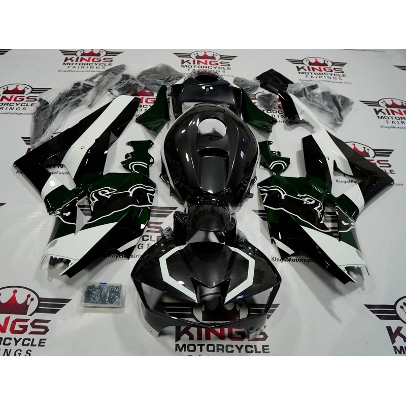 Honda CBR600RR (2024-2025) Dark Gray, Green, Black, White Bull Fairings No Seat Cowl No Bolt Kit No Tank