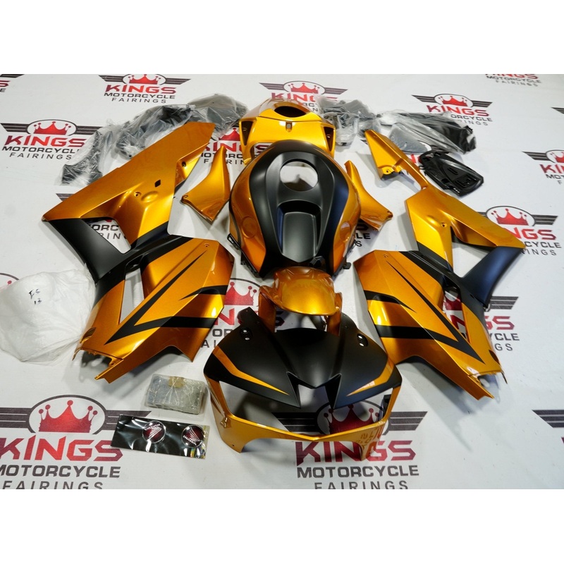 Honda CBR600RR (2024-2025) Gold, Matte Black Fairings No Seat Cowl No Bolt Kit No Tank