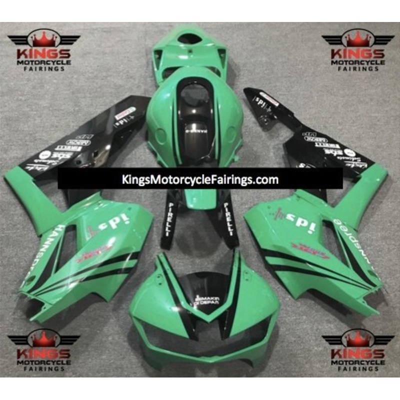 Honda CBR600RR (2024-2025) Green, Black, White HANNspree Fairings No Seat Cowl No Bolt Kit No Tank