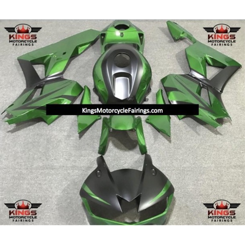 Honda CBR600RR (2024-2025) Green, Matte Black Fairings No Seat Cowl No Bolt Kit No Tank